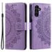Samsung Étui Portefeuille Galaxy A55 Mandala Série - Violet