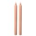 Set Doriche Set van 8 decoratieve kaarsen, perzik, 8 uur brandduur, 2,2 cm diameter, 25 cm hoogte