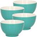 Excellent Houseware Bols à soupe/bols de service - 8x - Venice - céramique - D14 x H8 cm - vert jade