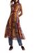 Desigual Damesjurk Lacroix Kort Polyester Bruin/Geel Printopdruk XS