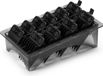 ZZMEN JRL Opzetkammenset 10 Stuks Zwart Bio plastic