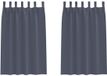 vidaXL Blackout Gordijnen met Ringen 2 stuks Antraciet 175 x 140 cm