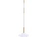 Urban Living Dweil vloermop - telescoopsteel - uitschuifbaar 85 tot 125 cm - wit/zalmroze