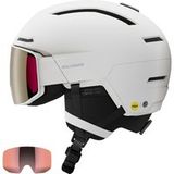Salomon Driver Prime Sigma Plus MIPS, casque de ski avec visière, blanc
