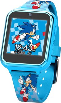 Accutime SNC4055 Sonic Smartwatch voor kinderen, Kinderhorloge met selfiecamera, foto & video, stopwatch, 6 games, 3 achtergronden, 10 wijzerplaten, voice recorder, fitness tracker, wekker, blauw