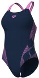 Arena Dames zwempak uit 1 stuk Lily Pro Back LB Marine/Orchidee Blauw Maat 42
