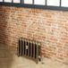 Mercury Radiateur fonte - H 36 cm x L 26,3 cm x P 14 cm - 4 rangs de colonnes - Laiton naturel