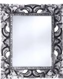 Home & Styling Wandspiegel Baroque - zilver - MDF frame - brede lijst - 43 x 54 cm