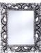 Home & Styling Wandspiegel Baroque - zilver - MDF frame - brede lijst - 43 x 54 cm