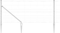 vidaXL - Gelast Draadhek met Spikes - 50 x 1 m - Gegalvaniseerd Staal Mesh