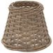 Olive green Small, braided lampshade of willow - 15x12 cm