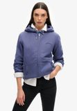 Superdry Dames Hoodie met Borgvoering en Rits - Mariner Navy - UK10/EU38