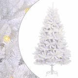 vidaXL Kunstkerstboom 300 LED's PVC en Staal Wit