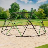 VESKA DomeClimber Kinder Klimkoepel 360x360x180cm, Geodome 12FT - Antraciet/Groen