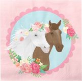 Top1Toys Overige Merken Paarden Servetten Blauw Kunststof 6 Stuks