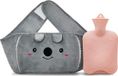 MONTKARA Bouillotte Rose Caoutchouc/Peluche