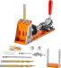 VEVOR Pocket Hole Jig Kit - Drie pocketgaten - met Sleutel en Vierkante Aandrijfbits - voor Houtbewerking en Aluminium