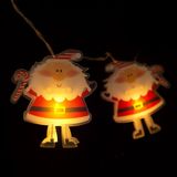 Delight HomeShopXL LED lichtsnoer - Kerstman - 10 LED - 1,35 meter - warmwit - 2 x AA