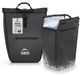 Sacoche de vélo - Porte-bagages - 23 litres - Sac isotherme - Étanche - Noir