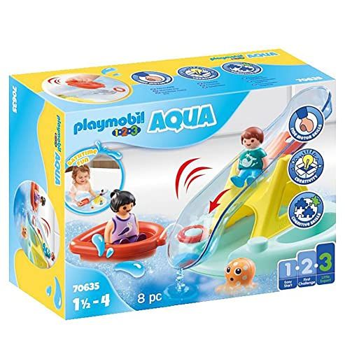 Playmobil 1.2.3 Aqua Zwemeiland met waterglijbaan - 70635