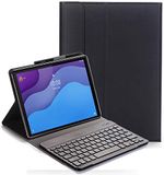 C/N Toetsenbordhoes voor Lenovo Tab M10 HD (2nd Gen) 10.1 - (QWERTY-Indeling) Ultradunne Flip met Verwijderbare Draadloze Toetsenbordstandaard Case voor Lenovo Tab M10 HD (2nd Gen) 10.1 TB-X306F/X306X, Zwart