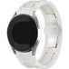 Strap-it Samsung Bracelet en céramique avec maillons Samsung Galaxy Watch 6 - 44mm (blanc/doré)