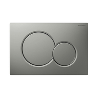 Geberit Sigma01 bedieningspaneel met dualflush frontbediening voor toilet 24.6x16.4cm grijs mat
