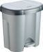Rotho Duo afvalscheider 2x10L - zilver