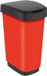 Rotho Twist prullenbak 25l met deksel, kunststof (PP) BPA-vrij, rood