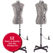 SINGER Mannequin, paspop moyen/grand gris