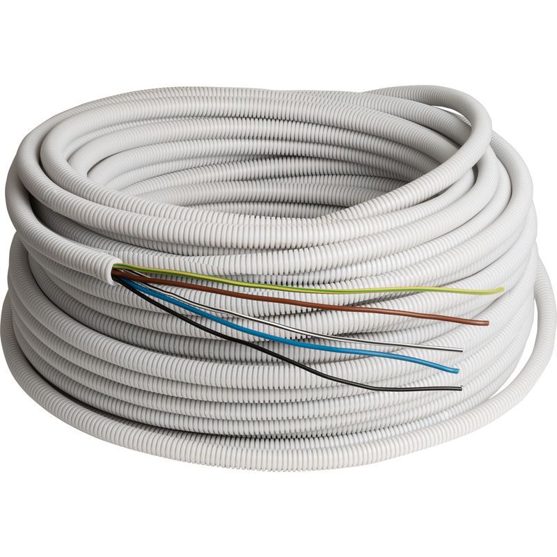 Precaflex Voorbedrade flexbuis 16mm² 3x2,5+2x1,5mm² 50m