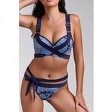Marlies Dekkers Cache Coeur Paisley Print Tanga Briefs Maat: M | Bikini's Outlet | Dames | Blauw