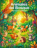Animales del bosque: Libro de colorear