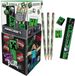 Kids Euroswan Minecraft Creeper Bureauaccessoires - Schoolset - 5 delig met potloden en liniaal