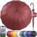 Royal Walk Grande Parapluie Coupe-vent pour la Pluie 54 Pouces Automatique Ouvert XXL 120 cm Rouge
