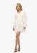 Superdry Ibiza Gelaagde Mini-jurk met Lange Mouwen Dames Off White