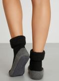 Apollo Angro B.V. Warme slofsokken - Anti slip huissokken - Pantoffelsokken - Wollen grip sokken voor dames en heren - 44 - Grijs