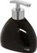 5Five Zeeppompje/dispenser - keramiek - zwart - 300 ml - navulbaar - toilet/badkamer/keuken
