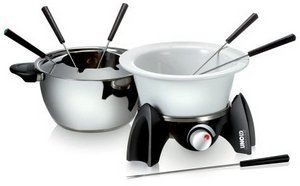 Unold UNO 48615 Elektrische Fondue - Zwart/Wit/RVS - 500W - 6 Personen