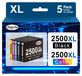 Canon Lot de cartouches d'encre - Rendement élevé et compatible avec Canon - 2 noires, 1 cyan, 1 magenta, 1 jaune