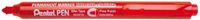 Pentel Viltstift NXS15 1mm Rood | 12 stuks