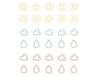 Dailylike Sticker weerpapier lijn 02 op vellen, diameter 10 mm, 4 vellen