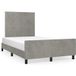 Maison Exclusive - Cadre de lit sans matelas gris clair 120x200 cm velours