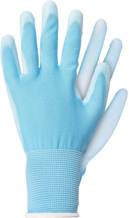 Talen Tools Werkhandschoenen licht polyester blauw maat L