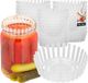 KOTARBAU® 30 Stuks Fermentatie gewichten, Fermentatie Schijf Set, Kunststof, 100 mm, Transparant