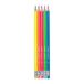 Bruynzeel Grafietpotlodenset Neon, 5 HB Potloden met Gum