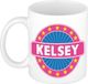 Bellatio Decorations Kelsey Koffiemok / Beker 300 ml - Keramiek - Multi