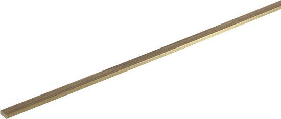 Reely Messing Plat Profiel (l x b x h) 500 x 12 x 3 mm 1 stuk(s)