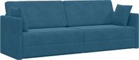 vidaXL Vloerslaapbank Blauw Fluweel