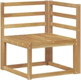 vidaXL Buitenhoekbank Massief Acaciahout Wit 63 x 63 x 73 cm